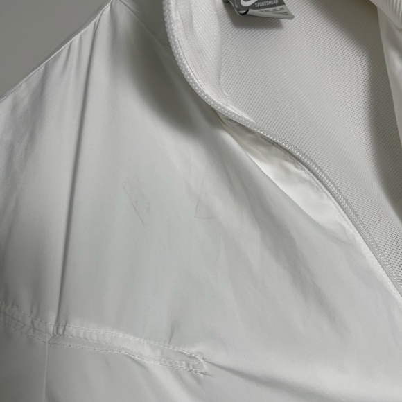 Nike | Crisp White Full Zip Track Jacket Running Outdoors Athleisure - Picture 2 of 6